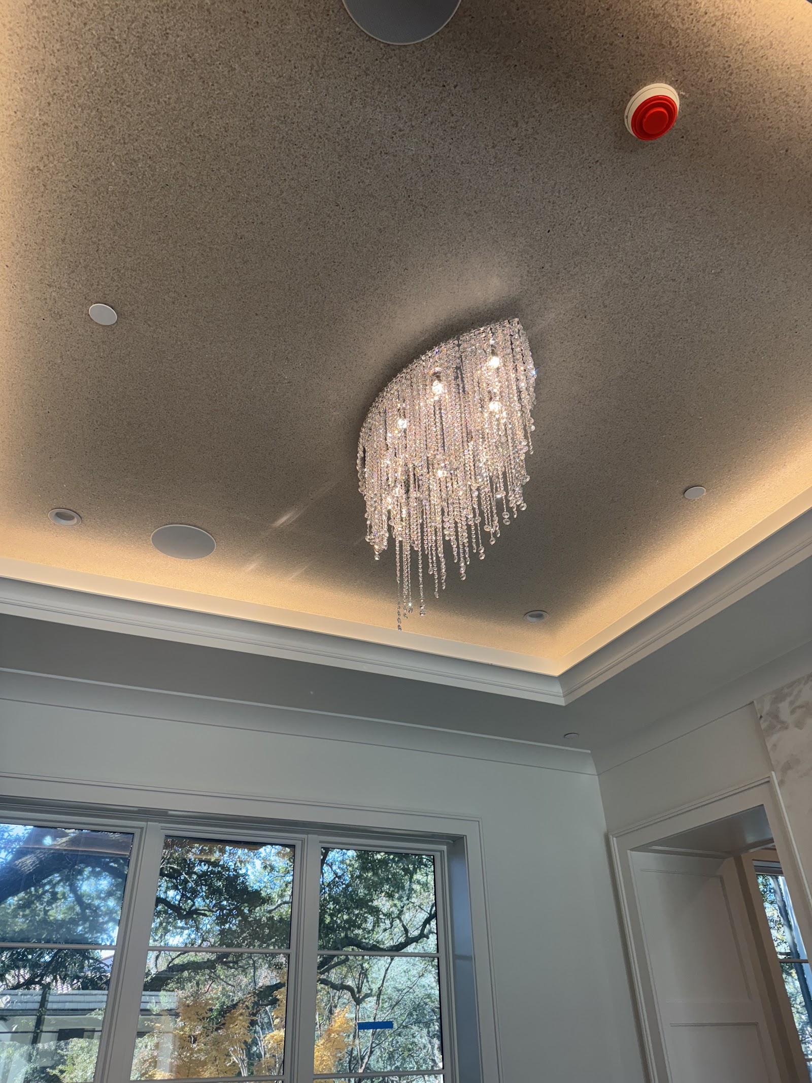 Installed custom crystal fixture